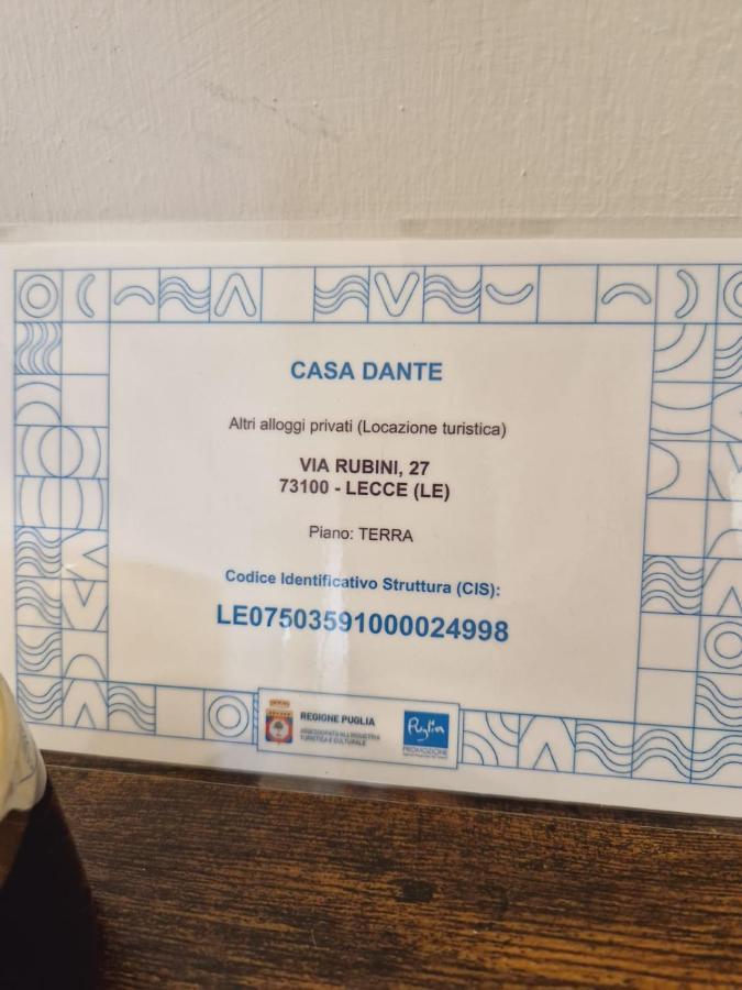 Вилла Casa Dante Deliziosa Casa A Due Passi Dal Centro Лечче Экстерьер фото